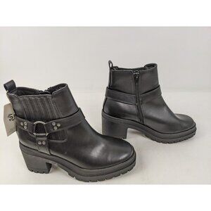 Sincerely Jules Dolphin Combat boots 7.5 M black New NWT P3DOL01P